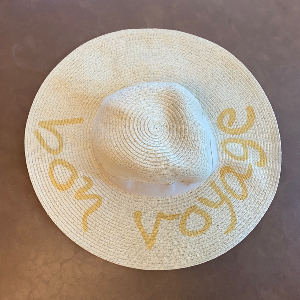 Bon Voyage Straw Beach Hat